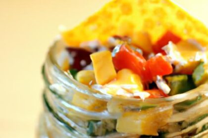 Layered Burrito Bowl Salad in a Jar: Fresh, Fun, Flavorful