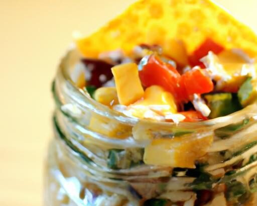 Layered Burrito Bowl Salad in a Jar: Fresh, Fun, Flavorful
