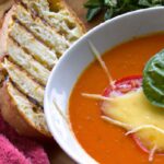 Speedy Creamy Tomato Soup Paired with Perfect Grilled Cheese