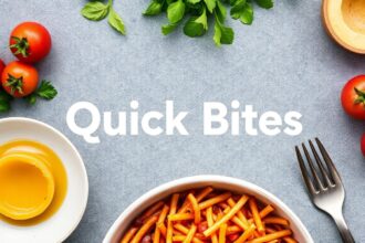 Quick Bites: Fast, creative meals for busy schedules.