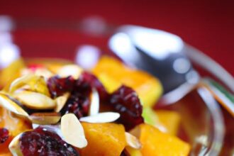 Bright & Balanced: Butternut Squash Cranberry Salad Jar Recipe