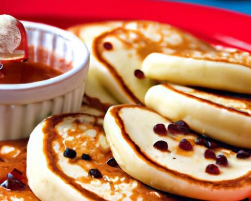 Mini Pancake Snack Box with Syrup Dip: Sweet Bites On-The-Go