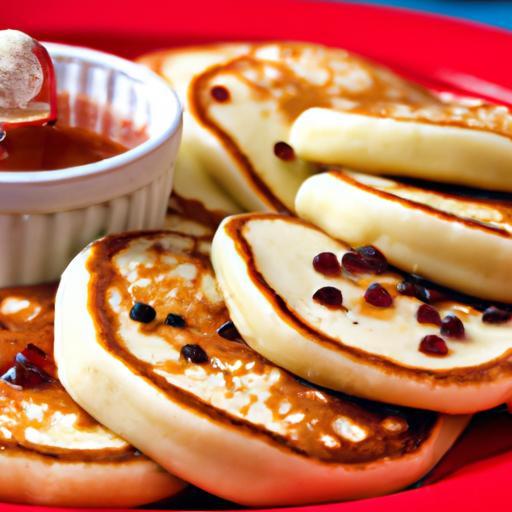 Mini Pancake Snack Box with Syrup Dip: Sweet Bites On-The-Go