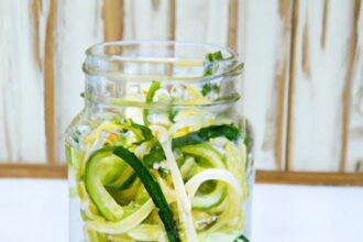 Zoodle Salad in a Jar: Fresh, Crunchy Zucchini Noodles to Go
