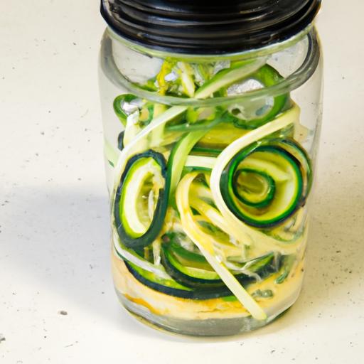 Zoodle Salad in a Jar: Fresh, Crunchy Zucchini Noodles to Go