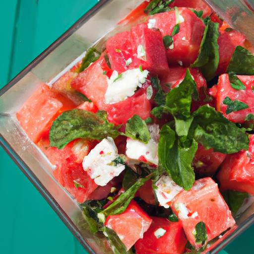 Fresh & Fun: Watermelon Feta Salad Perfectly Packed in a Jar