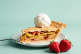 Perfectly warm pie slice, best reheating method.