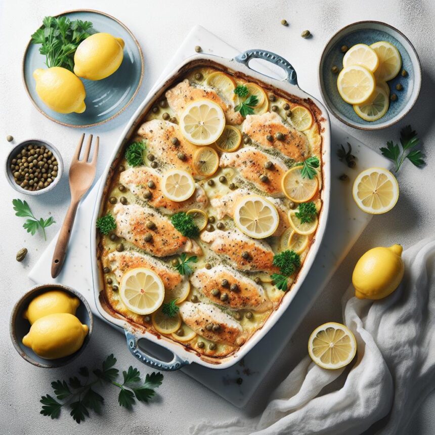 Make-Ahead Magic: Freezer-Friendly Chicken Piccata Casserole