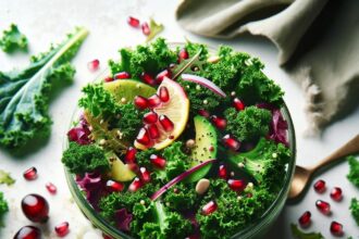 Fresh Winter Kale & Pomegranate Salad Jar: A Vibrant Twist