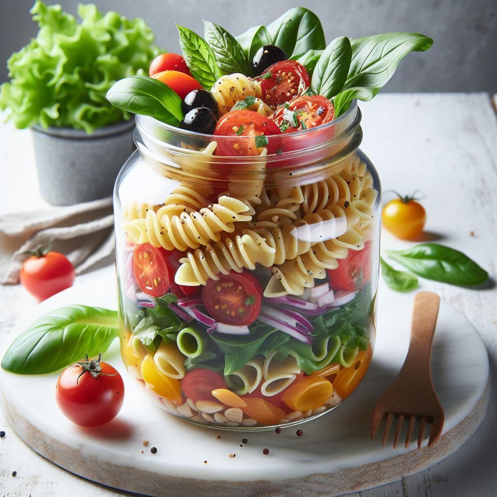 Perfect Pasta Salad in a Jar: Fresh, Easy, and Portable!
