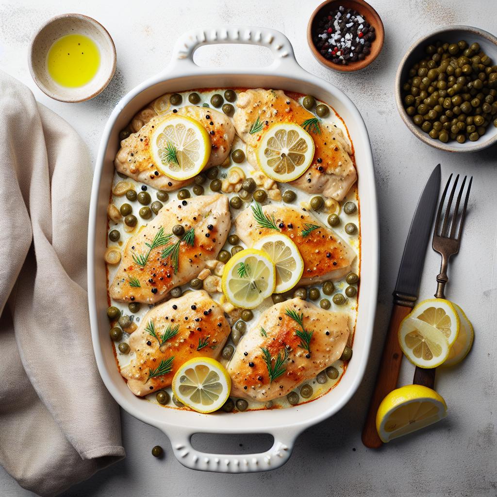 Make-Ahead Magic: Freezer-Friendly Chicken Piccata Casserole