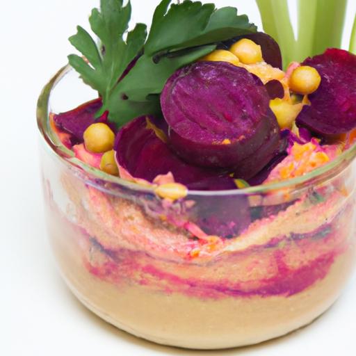 Brighten Lunch with a Vibrant Beet Hummus Salad Jar