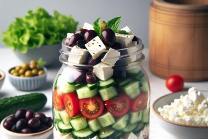 Layered Delight: Crafting the Perfect Mediterranean Salad Jar