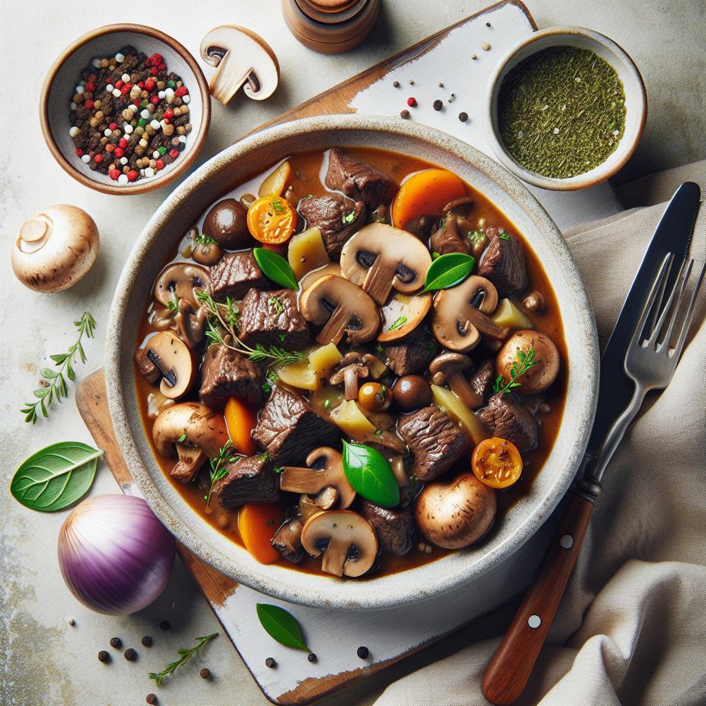 Hearty Beef and Mushroom Stew: A Savory Comfort Classic