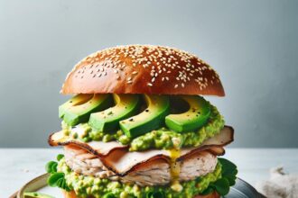 Savor the Flavor: Turkey Burger with Creamy Avocado Mash