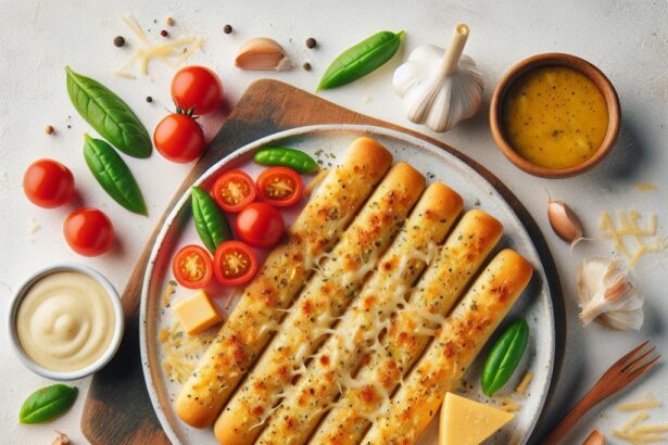 Mouthwatering Cheesy Garlic Breadsticks: A Savory Delight