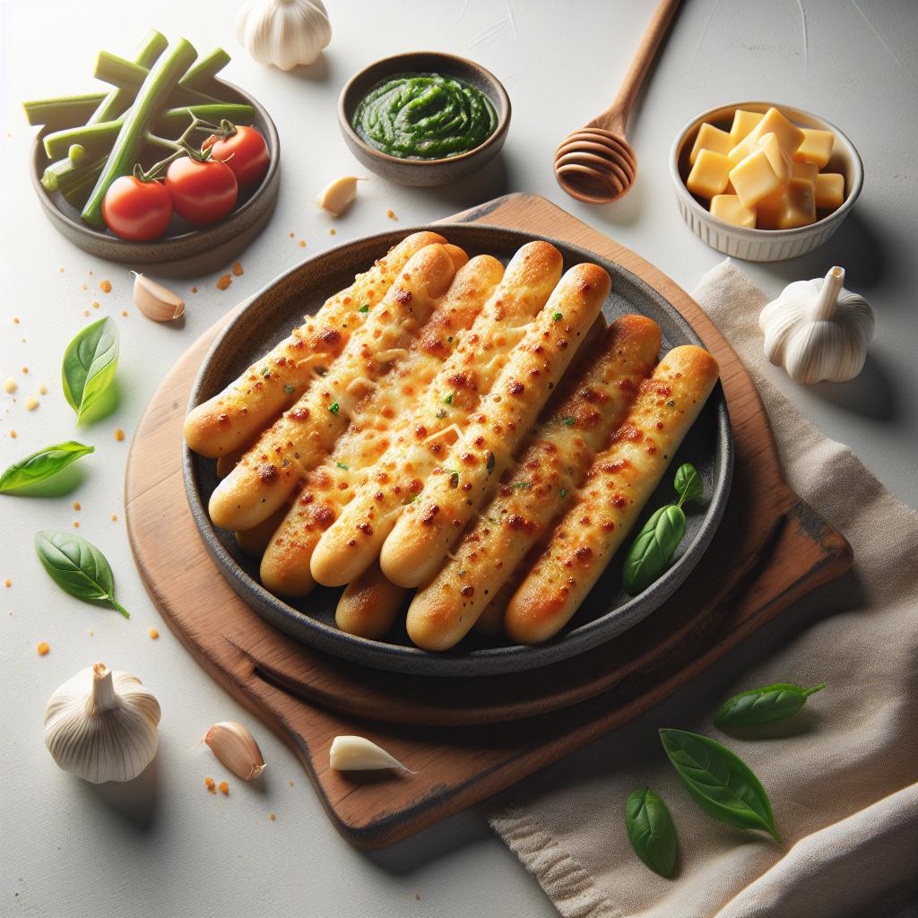 Mouthwatering Cheesy Garlic Breadsticks: A Savory Delight