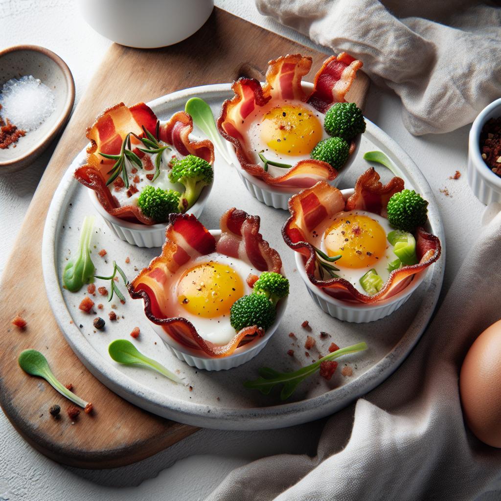 Crispy Bacon Baked Egg Cups: A Savory Morning Treat