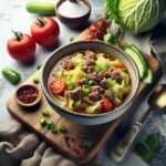 Hearty Keto Cabbage Soup: Savory Ground Beef Delight