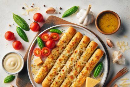 Mouthwatering Cheesy Garlic Breadsticks: A Savory Delight