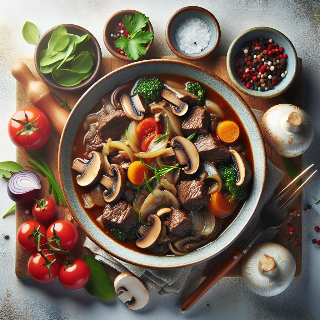 Hearty Beef and Mushroom Stew: A Savory Comfort Classic