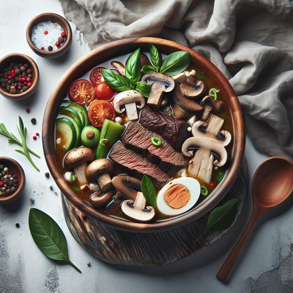 Hearty Beef and Mushroom Soup: A Comfort in Every Spoonful
