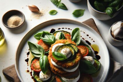 Crisp & Fresh: The Art of Fried Green Tomato Caprese