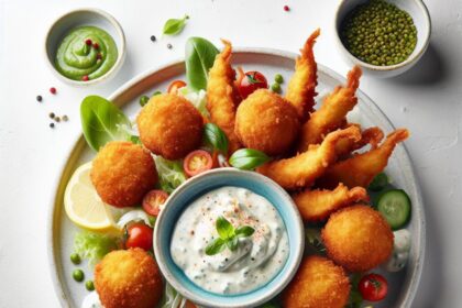Crispy Hush Puppies Paired Perfectly with Tartar Sauce Delight