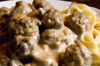 Savoring Comfort: The Rich Delight of Meatball Stroganoff