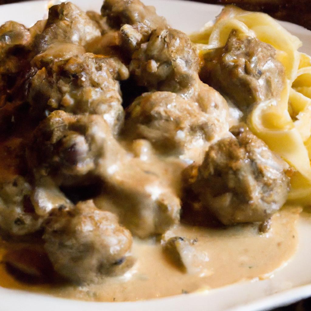 Savoring Comfort: The Rich Delight of Meatball Stroganoff