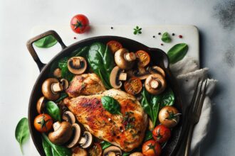 Savor Skillet Chicken with Mushrooms: A Flavorful Delight