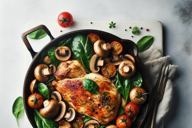 Savor Skillet Chicken with Mushrooms: A Flavorful Delight