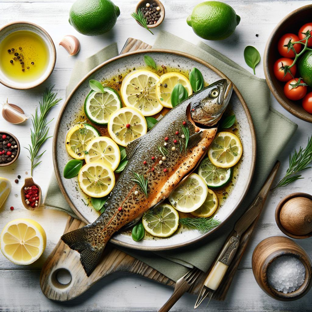 Zesty Baked Trout with Lemon: A Fresh and Flavorful Delight