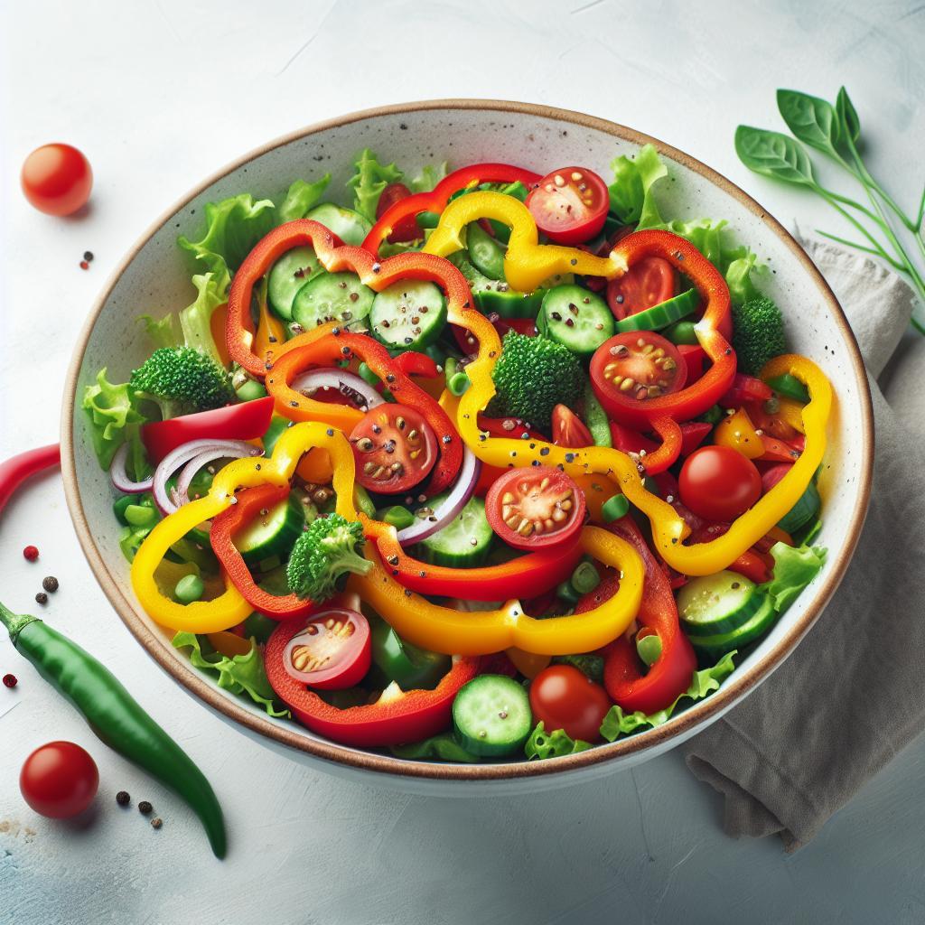 Pepper Salad Perfection: A Colorful Burst of Fresh Flavors