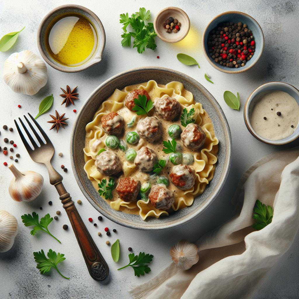 Savoring Comfort: The Rich Delight of Meatball Stroganoff