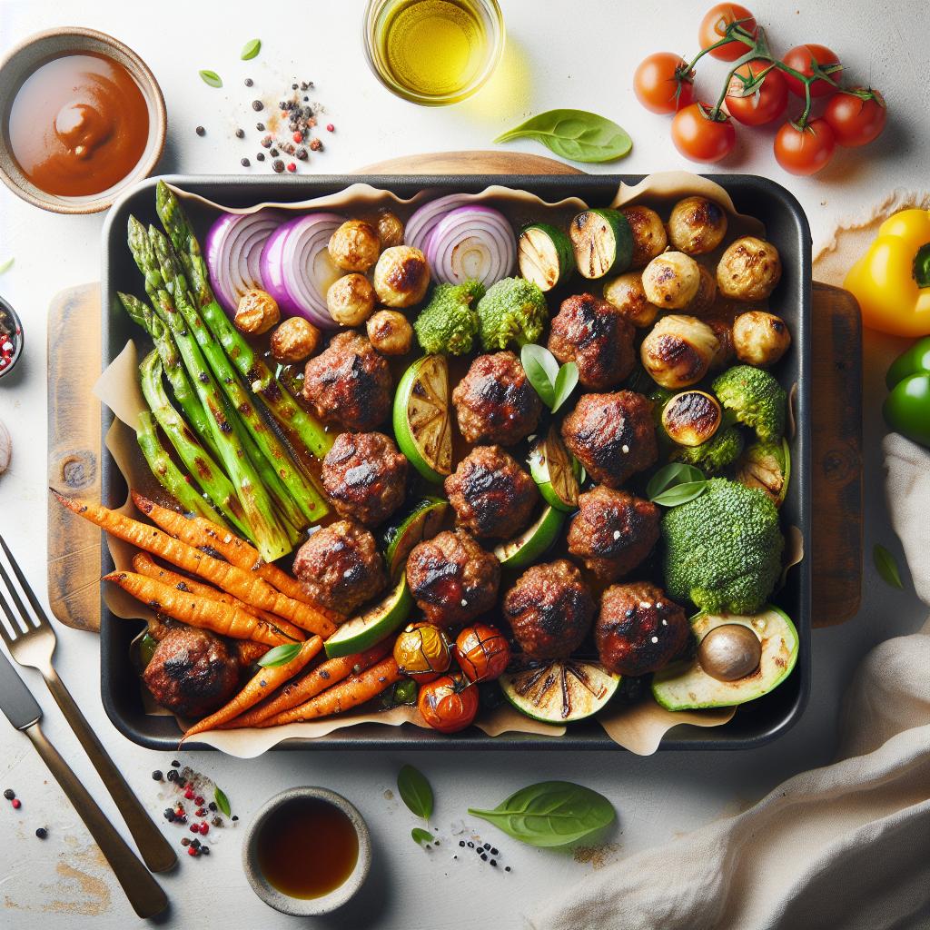 Easy Sheet Pan BBQ Meatballs: Flavorful Family Feast