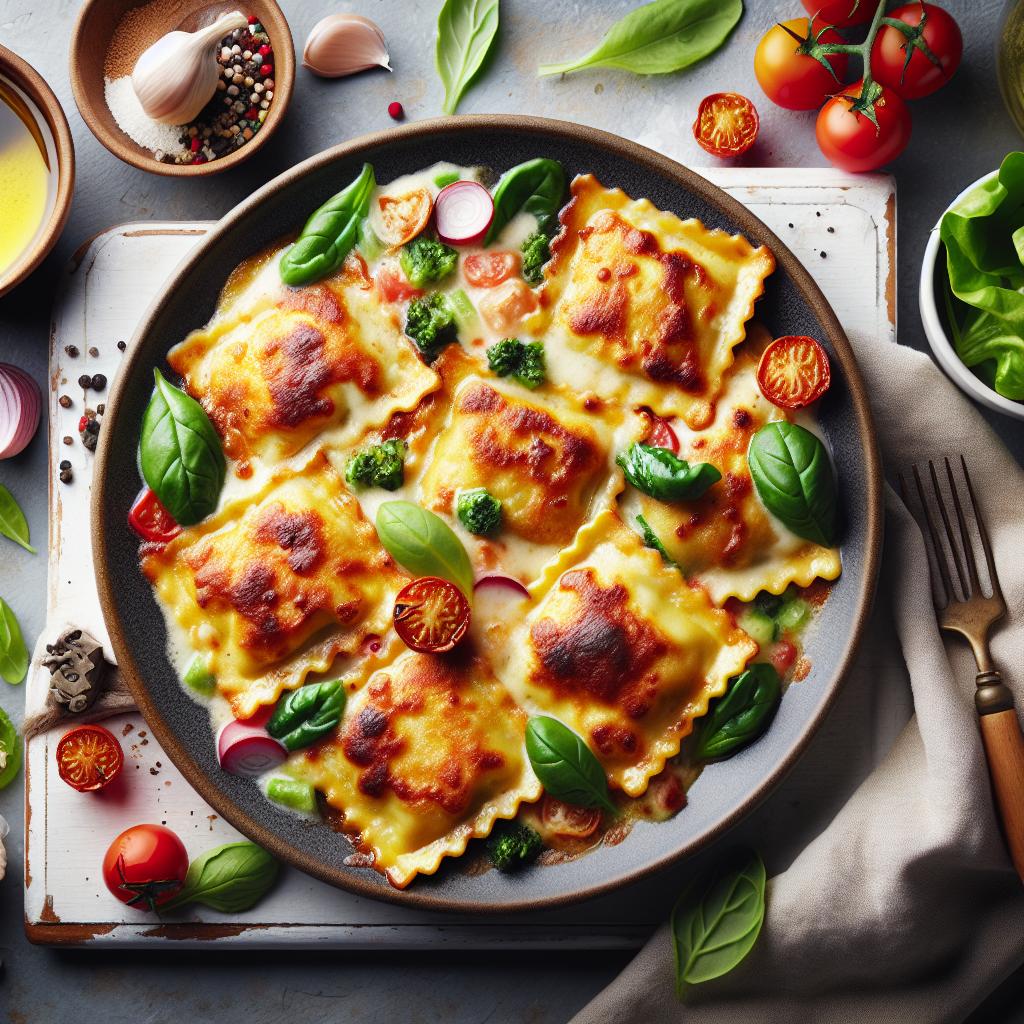 Cheesy Baked Ravioli: A Crispy, Melty Italian Delight