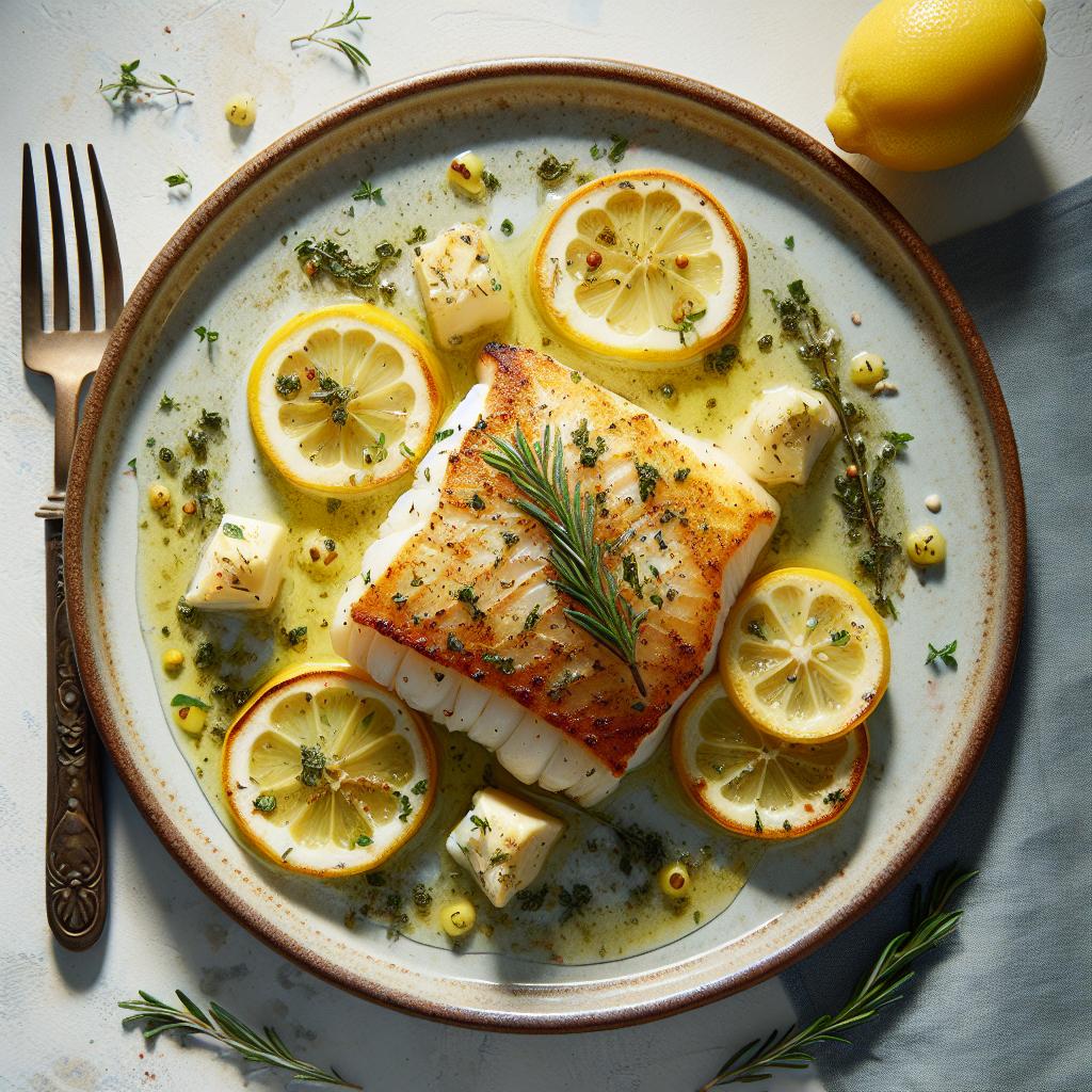 Zesty Baked Cod with Lemon Butter: A Flavorful Delight
