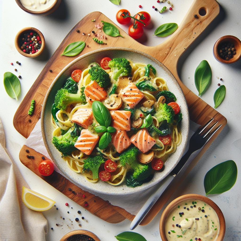 Savor the Delight: Creamy Salmon Pasta Recipe Unveiled