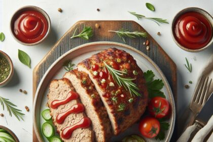 Savory Turkey Meatloaf with Tangy Ketchup Glaze Delight