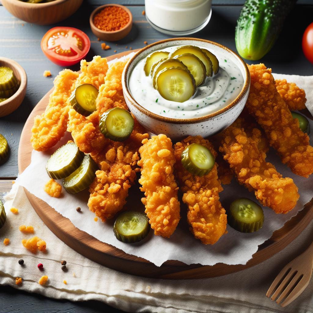 Crispy Fried Pickles with Ranch: A Tangy Twist to Snack Time