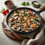 Savor the Flavor: Creamy Mushroom Chicken Skillet Delight
