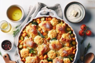 Cozy Up with a Classic Chicken and Biscuits Casserole