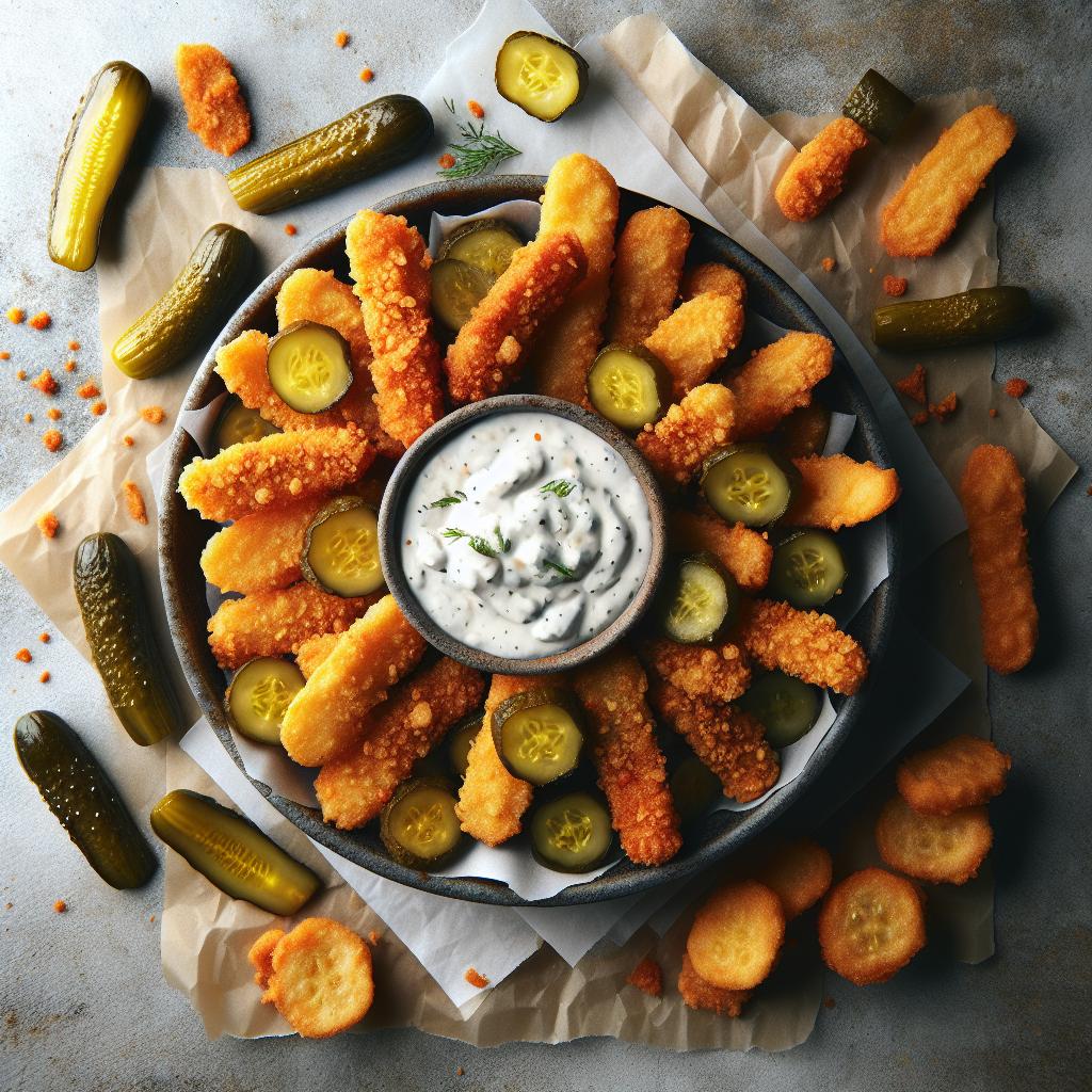 Crispy Fried Pickles with Ranch: A Tangy Twist to Snack Time