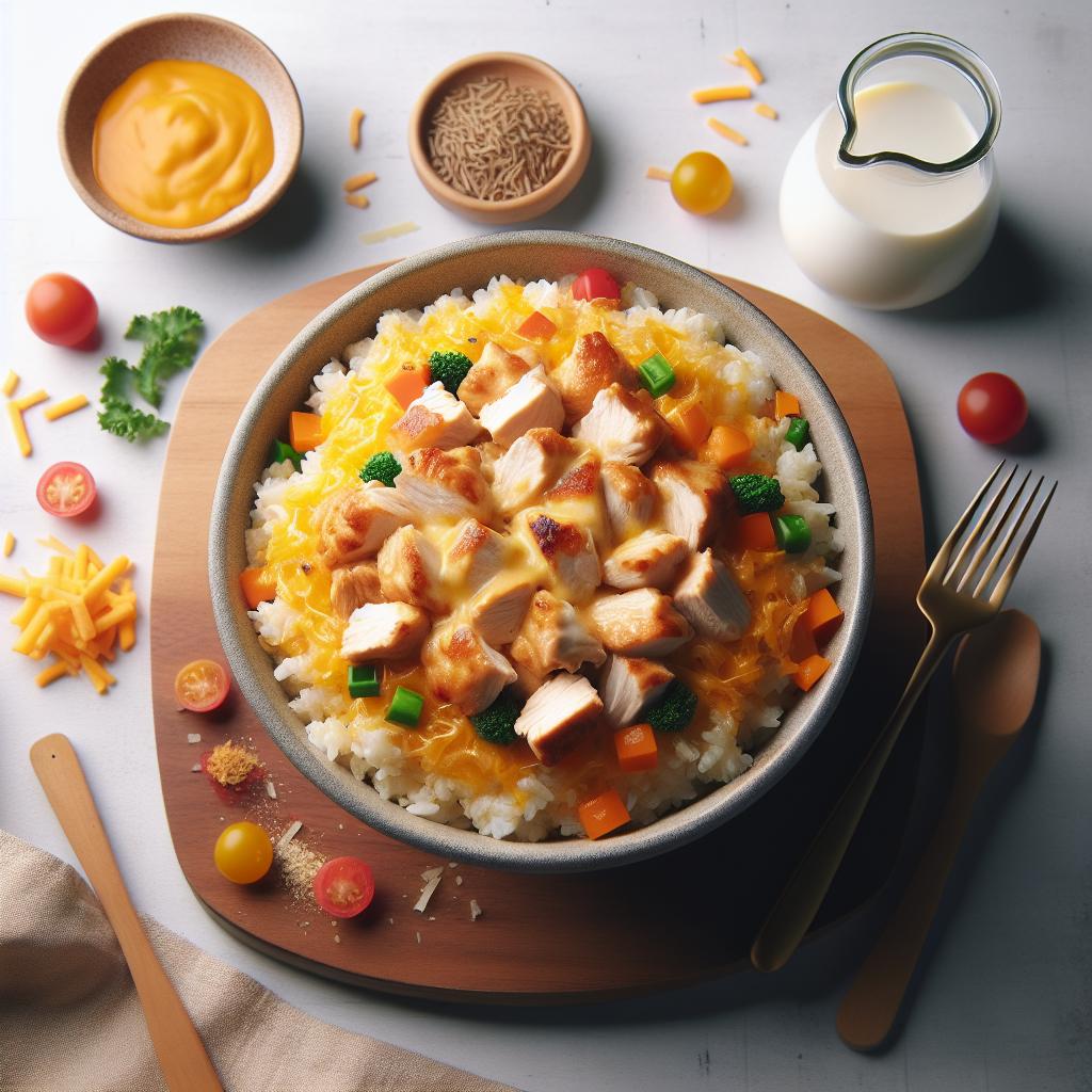 Creamy One-Pot Cheesy Chicken Rice: Simple Comfort Meal