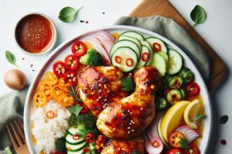 Sweet Heat Delight: Sheet Pan Honey Sriracha Chicken Recipe