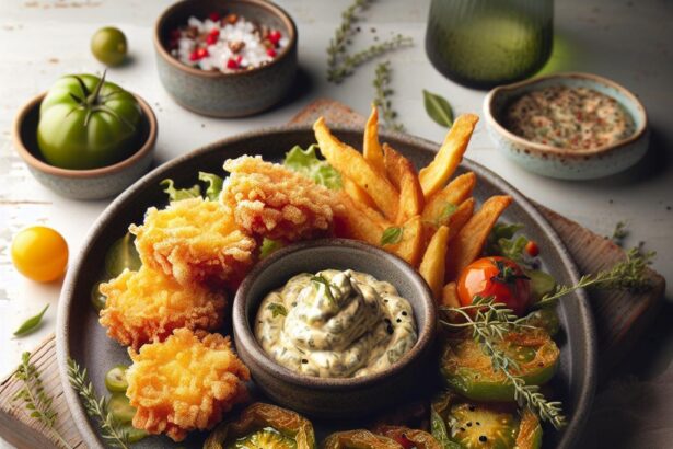 Crispy Fried Green Tomatoes with Zesty Remoulade Twist