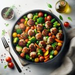 One-Pan Turkey Meatballs & Veggies: Easy, Healthy Feast