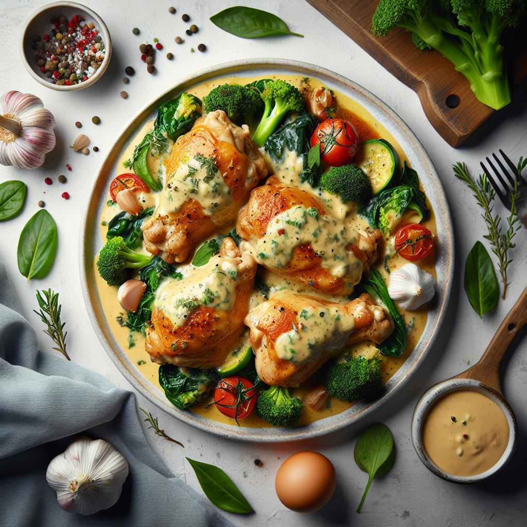 Dreamy Creamy Garlic Chicken Thighs: A Flavorful Feast