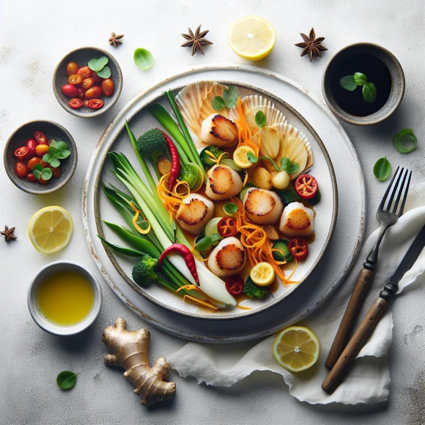 Savor the Zest: The Art of Perfect Ginger Scallops